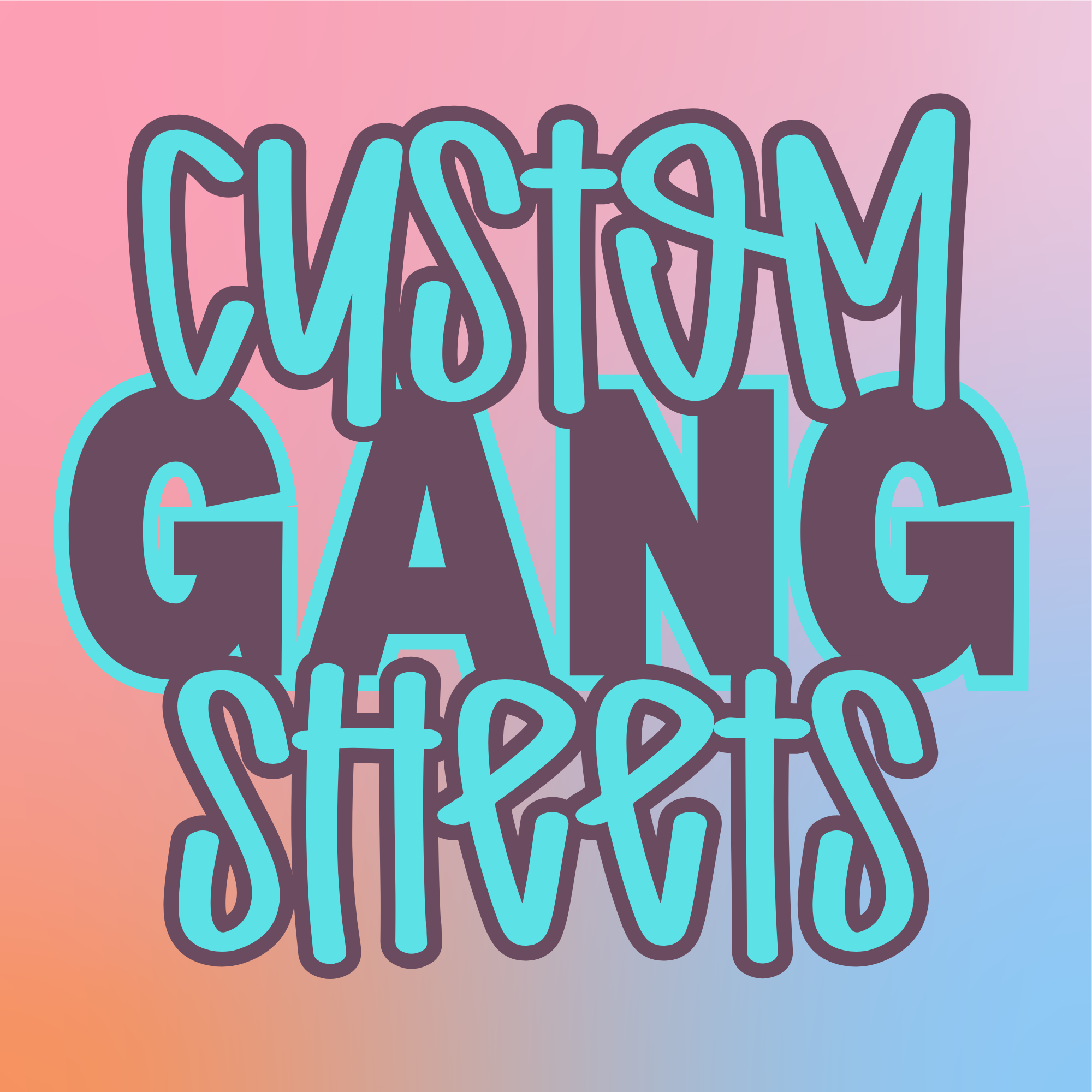 Custom GANG Sheet